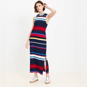 Loft Striped‎ Racerback Midi Dress